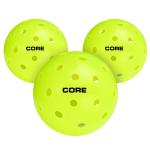 CORE Pickleball: PRO-40 | Outdoor Pickleball Balls - Durable, Regulation Size - USAPA Tournament Approved & Official Brand-Pickleball World Cup - 3 Count