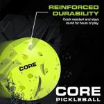 CORE Pickleball: PRO-40 | Outdoor Pickleball Balls - Durable, Regulation Size - USAPA Tournament Approved & Official Brand-Pickleball World Cup - 3 Count