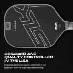 Selkirk Sport SLK Halo Power MAX Pickleball Paddle | Raw Carbon Fiber Pickleball Paddles with a Rev-Core Power Polymer Core | Designed for Ultimate Spin & Power | Gray