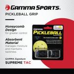 Gamma Honeycomb Cushion Grip for Pickleball Paddles, Moisture-Wicking Pickleball Replacement Grip, Premium Pickleball Equipment for Practice and Games