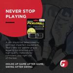 Gamma Honeycomb Cushion Grip for Pickleball Paddles, Moisture-Wicking Pickleball Replacement Grip, Premium Pickleball Equipment for Practice and Games