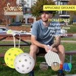 Sonix | USAPA Approved | Pickleball Paddles Set of 2 | Fiberglass Surface Pickle Ball Set with 2 Rackets, 4 Balls, & Bag | Cottage Floral