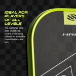 Selkirk Sport SLK Halo Control MAX Pickleball Paddle | Carbon Fiber Pickleball Paddles with a Rev-Core Power Polymer Core | Designed for Ultimate Spin & Consistency | Green