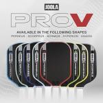 JOOLA Pro V Pickleball Paddle - 14mm/16mm - Raw Carbon Fiber Textured Surface - Enhanced Frame & Propulsion Core, USAPA & UPA-A Certified, NFC Chip Enabled, Premium Control & Lightweight Performance