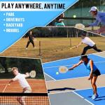 FDLS 10FT Portable Pickleball Net with Carry Bag for Indoor Outdoor, Easy Set up