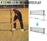 FDLS 10FT Portable Pickleball Net with Carry Bag for Indoor Outdoor, Easy Set up