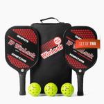 JPWinLook Premium Pickleball Paddles Set of 2 – Graphite Pickleball Paddle - Approved USAPA Pickleball Paddles for Beginners and Professional - Lightweight Pickleball Paddle - for Indoor and Outdoor