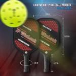 JPWinLook Premium Pickleball Paddles Set of 2 – Graphite Pickleball Paddle - Approved USAPA Pickleball Paddles for Beginners and Professional - Lightweight Pickleball Paddle - for Indoor and Outdoor