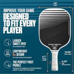 PRO-SPIN Carbon Fiber Pickleball Paddles Set of 2 | Lightweight Pickleball Set with Indoor/Outdoor Balls and Bag – Durable Pickle Ball Paddle Gift for Men, Women & Families