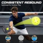 YVMOVE V40Pro Outdoor Pickleball Balls - Seamless Rotational Molding for Crack Resistance - USAPA Standard Bounce&Flight - Neon Green 40-Hole Pickleballs for Tournaments/Family Games (3-Pack/12-Pack)