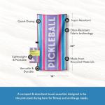 Nomadix Pickleball Towel, Microterry Quick-Dry Sweat and Sport Towel, Odor-Resistant, Ultra Absorbent, Sand and Hair Resistant, Lightweight Recycled Material, Durable, 30″×16″- Multi