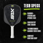 Selkirk Sport SLK Valkyrie Pickleball Paddle | Widebody Beginner Pickleball Paddles with X5 16mm Polymer Core & Fiberflex Fiberglass Face | Large Sweet Spot for Power & Control | Stealth