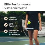 CRBN Pickleball - C40 Balls 6 Pack - Outdoor Pickleball Balls - Built for Durability & Precision - Roto-Molded 1-Piece Design