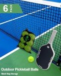 MOZKUIB Outdoor Pickleballs - 6 Count Set