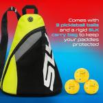Selkirk Sport SLK Neo Graphite Pickleball Paddles Set of 2 | Designed in The USA | Complete Pickleball Set with 2 Pickle Ball Rackets, 3 Hybrid+ Balls, and SLK Sling Bag | Red & Blue