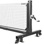 Patiassy Tournament-Grade Pickleball Net, IFP/USAPA Standards Regulation Size, Rust-Resistant Aluminum Frame with Hand-Crank Tension System for Semi-Permanent or Mobile Court Use