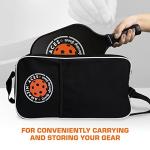 Amazin' Aces Classic Graphite Pickleball Paddle Set of 2 with 4 Official Balls - Lightweight Black Paddles Featuring Soft Nonslip Comfort Grip & Protective Portable Bag