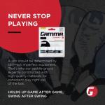 GAMMA Sports Supreme Overgrip for Tennis, Pickleball, Squash, Badminton, and Racquetball Racquets, 3 Count (Pack of 1), Black