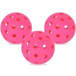 REAHOISY Outdoor Pickleball Balls 3/12/48 Pack, 40 Holes High Bounce Pickleballs, Durable Outside Pickle Ball for All Paddles & Courts - 3 Pack, Fuchsia