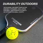 cyclotron P-40 Outdoor Pickleball Balls - USAPA Approved 40-Hole Pickleballs for Tournament Play - Seamless HDPE Rotational Molding for Wind Resistance & Durability(6-Pack)
