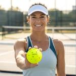 cyclotron P-40 Outdoor Pickleball Balls - USAPA Approved 40-Hole Pickleballs for Tournament Play - Seamless HDPE Rotational Molding for Wind Resistance & Durability(6-Pack)