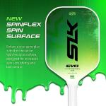 Selkirk Sport SLK Evo Hybrid XL Pickleball Paddle by Selkirk Sport | C7-Flex Hybrid Fiberglass Pickleball Paddle Face with Spinflex Surface and Rev-Hybrid Polymer Core | Hybrid Green XL