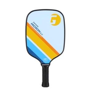 Gamma Sports Micron 5.0 Pickleball Paddle, Quantum Series Composite Pickleball Paddle with Polypropylene Core and Honeycomb Grip, Blue and Orange, 4 (1/8)