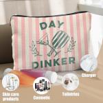 OHDCE Pickleball Queen Makeup Bag, Pickleball Gifts for Women, Pickleball Makeup Bag Cosmetic Pouch, Pickleball Accessories Women, Pickleball Cosmetic Bag Toiletry Bag