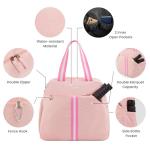 G4Free Pickleball Bag, Pickleball Backpack for Women Men, Tote Bag with Shoe Compartment & Waterproof Pocket,Pink