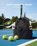 LOVEVOOK Tennis Bag for Women & Men, Fits 27" Rackets, Tennis Backpack with Ventilated Shoe Compartment & Wet Pocket, Ideal for Pickleball, Padel