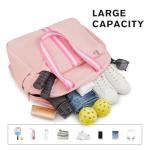 G4Free Pickleball Bag, Pickleball Backpack for Women Men, Tote Bag with Shoe Compartment & Waterproof Pocket,Pink