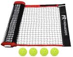 Pickle Ball Replacement Net 22ft x 3ft for Indoor and Outdoor Fits for Most Free-Standing Pickle Ball Frame Come with 4 Outdoor Pickle Balls (Net Only)