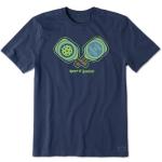 Life is Good Men's Keep It Simple Pickleball Short Sleeve Crusher Tee (Large, Darkest Blue)