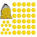 PICKLETECH Pickleball Balls 40 Pack, 40 Holes USAPA Approved Outdoor Pickleball Balls with Mesh Bag, High Bounce & True Flight, Durable Balanced Pickle Balls for Tournament Play, Yellow