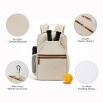 DYSHAYEN Pickleball Backpack, Pickleball Bags for Women, Pickle Ball Paddle Bag Fits 2 Paddles, Best Pickleball Accessories, Pickleball Gifts for Women （Beige）