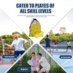 PICKLETECH Pickleball Balls 40 Pack, 40 Holes USAPA Approved Outdoor Pickleball Balls with Mesh Bag, High Bounce & True Flight, Durable Balanced Pickle Balls for Tournament Play, Yellow