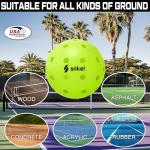 Srikel Outdoor Pickleballs - USAPA Approved Pickleball Balls, Seamless Roto-Molded Design for Durability, 12 Pack Green, Crack-Resistant 40-Hole Pickle Balls for Beginner Intermediate Pro Player