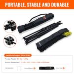 VEVOR Badminton Net, Height Adjustable Volleyball Net, 17ft Wide Foldable Pickleball Net, Portable Easy Setup Tennis Net Set with Poles, Stand and Carry Bag, for Kids Backyard Game Indoor Outdoor Use