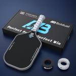 T700 Raw Carbon Fiber Pickleball Paddles, Pickleball Paddles Pro-Level for Aggressive, Offensive Player, Pickleball Paddle with 16mm Polymer Honeycomb Core & Overgrips, Maximum Control & Spin & Power