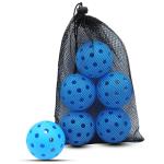 Magicorange Pickleball Balls, 40 Holes Outdoor Pickleballs, High Elasticity & Durable Pickle Balls for All Style Pickleball Paddles (Blue, 6 Pack)
