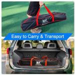 Pickleball Net for Driveway with 22FT Regulation Size Pickleball Net, 4 Outdoor Pickleballs and Carry Bag, Weather Resistance Strong Steel Frame