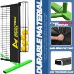 Portable 22ft Pickleball Net Set with Paddles