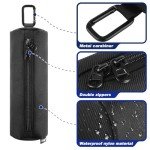 Portable Pickleball Ball Bag with Hook - Black