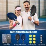 GARYE Lightweight USAPA Approved Carbon Fiber Pickleball Paddles Set