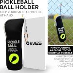 WES Pickleball Bag with Metal Hook - Black/White