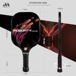 Pickleball Paddle Set with 4 Paddles & Balls