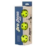 Pro Penn 40 Outdoor Pickleballs, Durable High-Visibility Yellow Tournament Balls, Seamless 40-Hole Design for Outdoor Play, 3-Pack