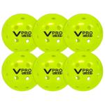 Vulcan | VPRO Flight Outdoor Pickleball | Official Ball of The PPA Tour & MLP | Hi-Vis Yellow | 6 Pack