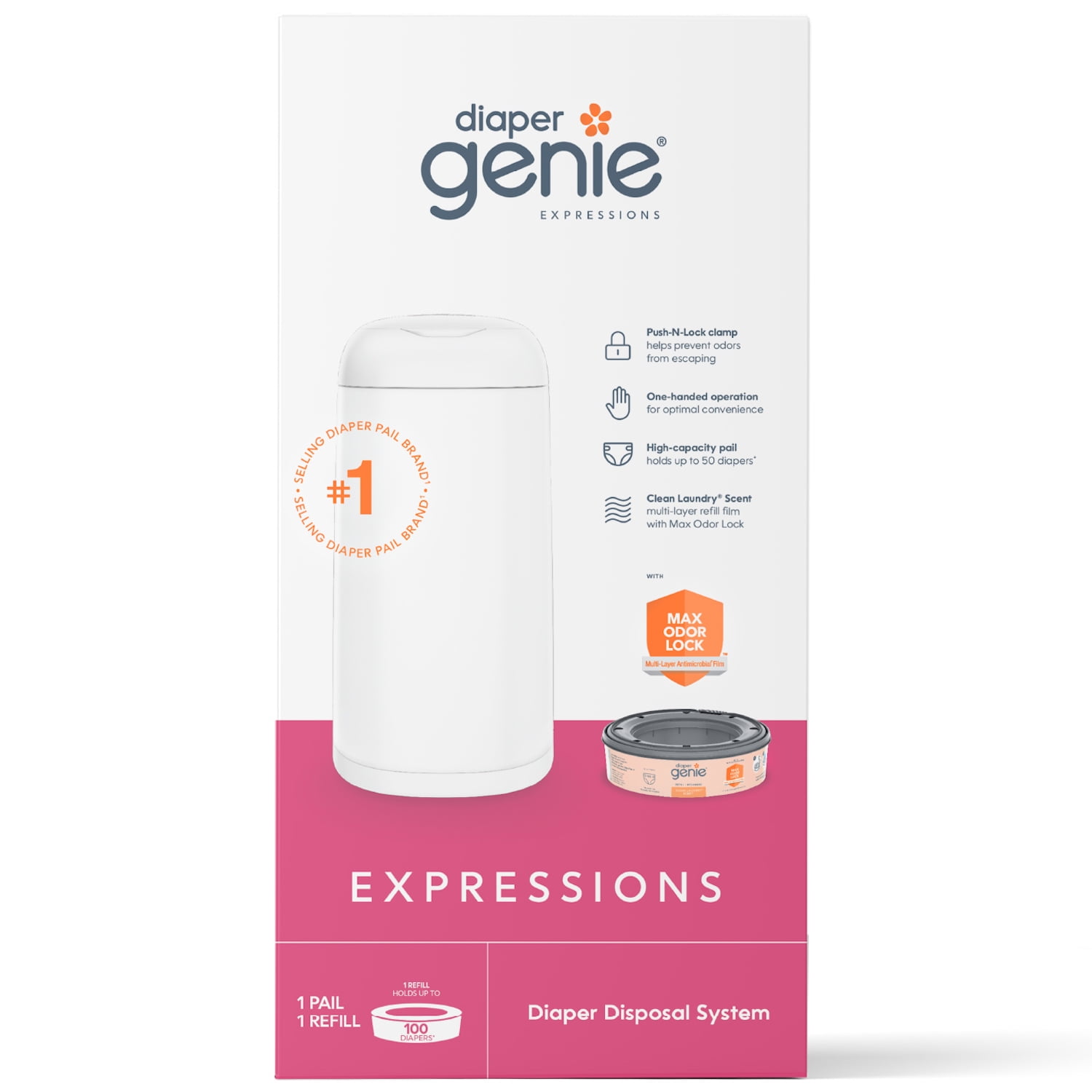 Playtex Diaper Genie Expressions Customizable Diaper Pail