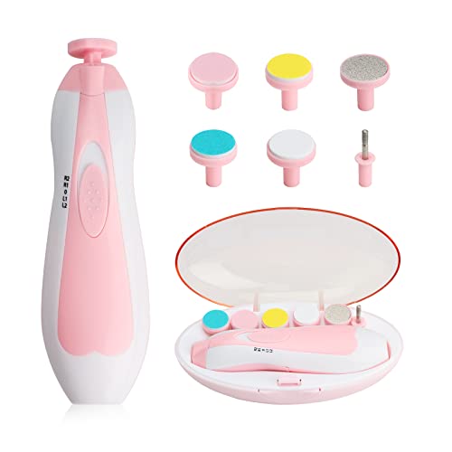 Qunlions Baby Nail Trimmer with Light – Pink